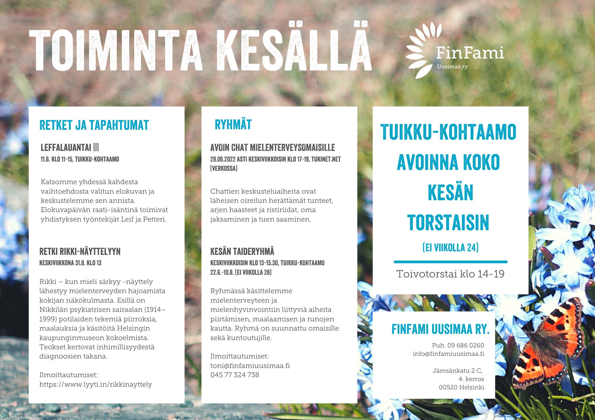 Toiminta kesällä